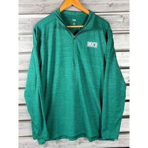 Dicks Sporting Goods Shirt Mens 1/4 Zip Pullover Uniform Work Employee Large DSG